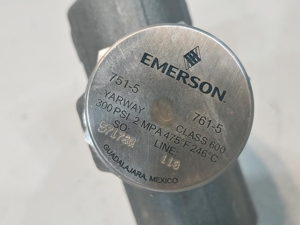 Emerson Yarway 3/4" Socket Weld Class 600 Steam Trap, 300 PSI, #751-5, 761-5