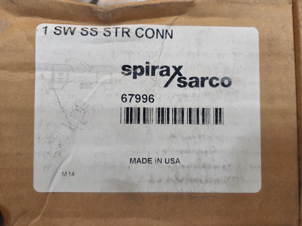 SPIRAX SARCO 1" Socket Weld Strainer Connector w/ Blowdown #67996