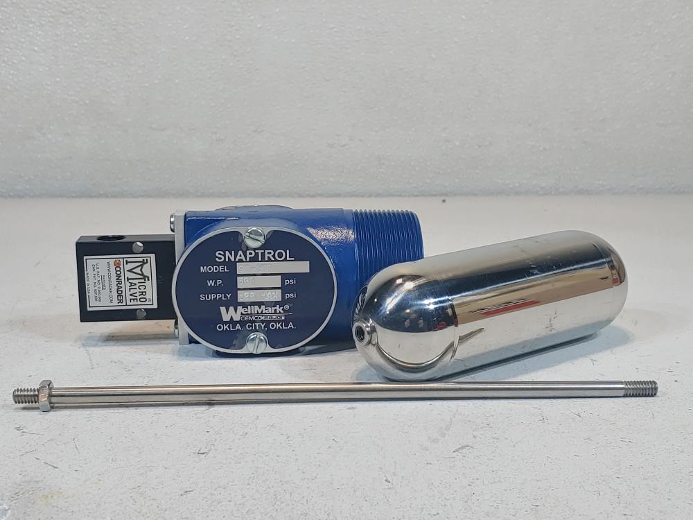 WellMark  ST-2TP Style ”Snaptrol” Pneumatic Liquid Level Control. 2 " Male NPT