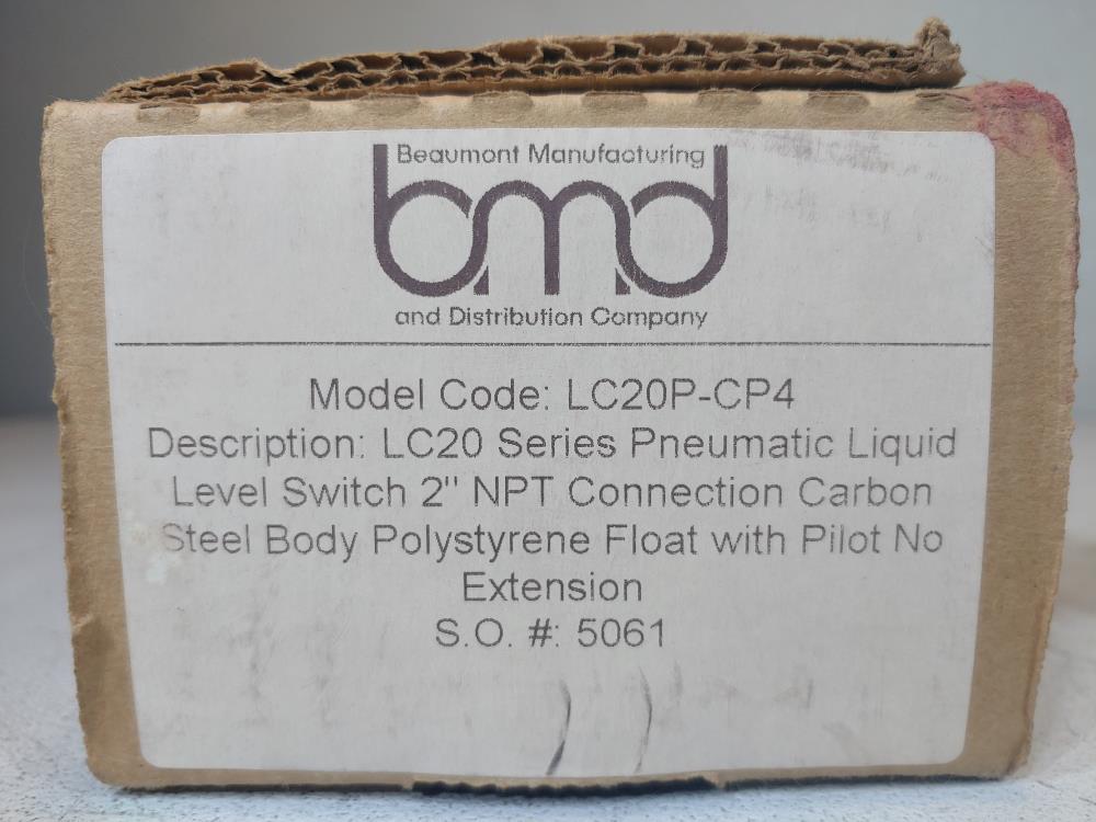 BMD LC20 Series Pneumatic Liquid Level Switch 2" NPT Model LC20P-CP4 