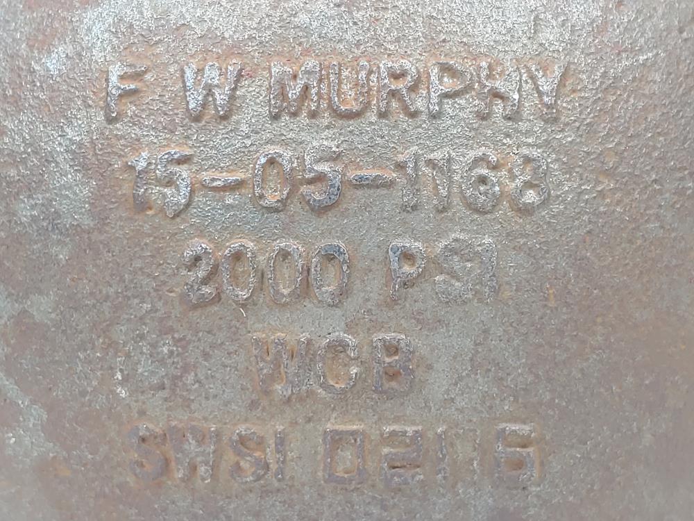 F.W. Murphy Float Chamber 15-05-1168, 2000 PSI WCB