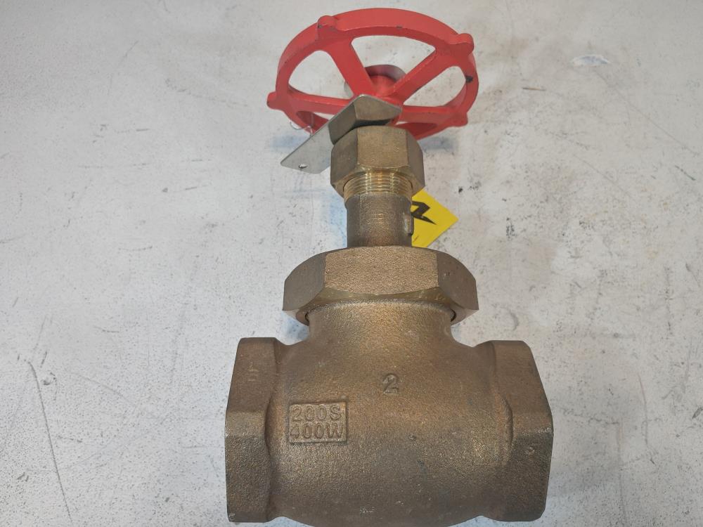 Milwaukee 2" 200 SWP Threaded Bronze Globe Valve 592A