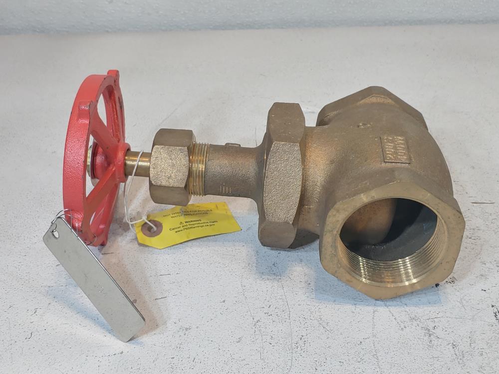 Milwaukee 2" 200 SWP Threaded Bronze Globe Valve 592A