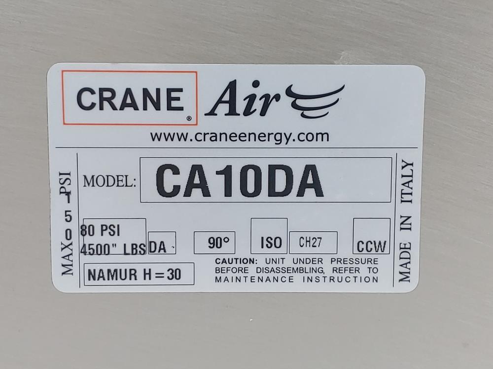 Crane Air Rack & Pinion Pneumatic Actuator CA10DA 