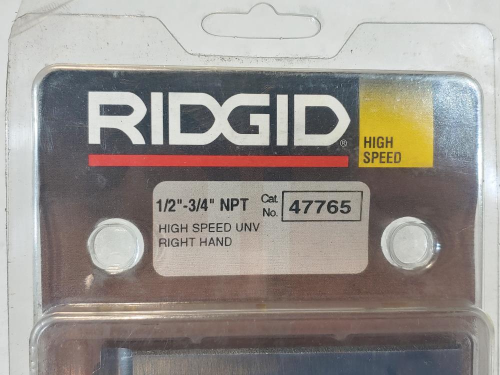 RIDGID 1/2" to 3/4" NPT Pipe Threading Replacement Die Catalog#: 47765