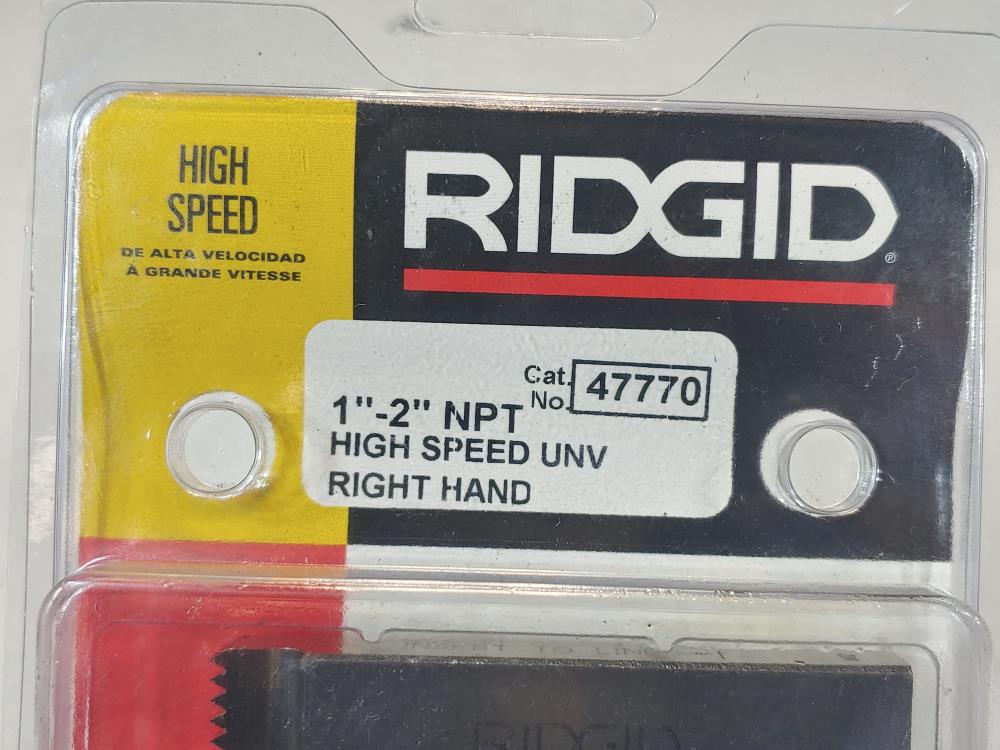 RIDGID 1" to 2" NPT Pipe Threading Replacement Die Catalog 47770