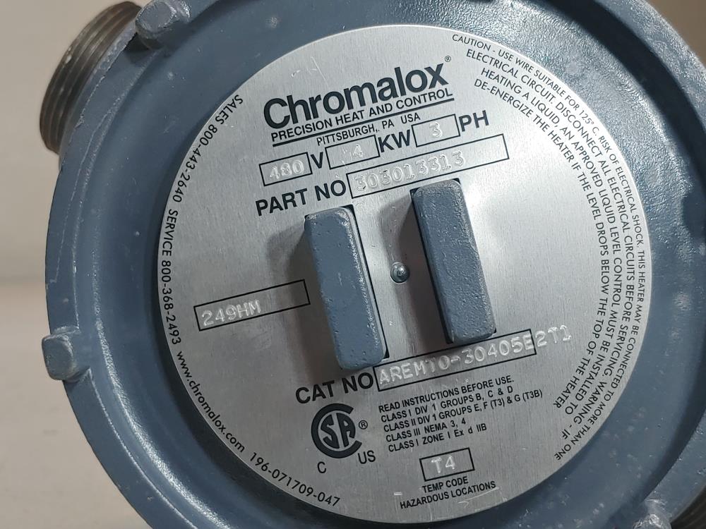 Chromalox Screw Plug Immersion Heater AREMT0-30405E2T1