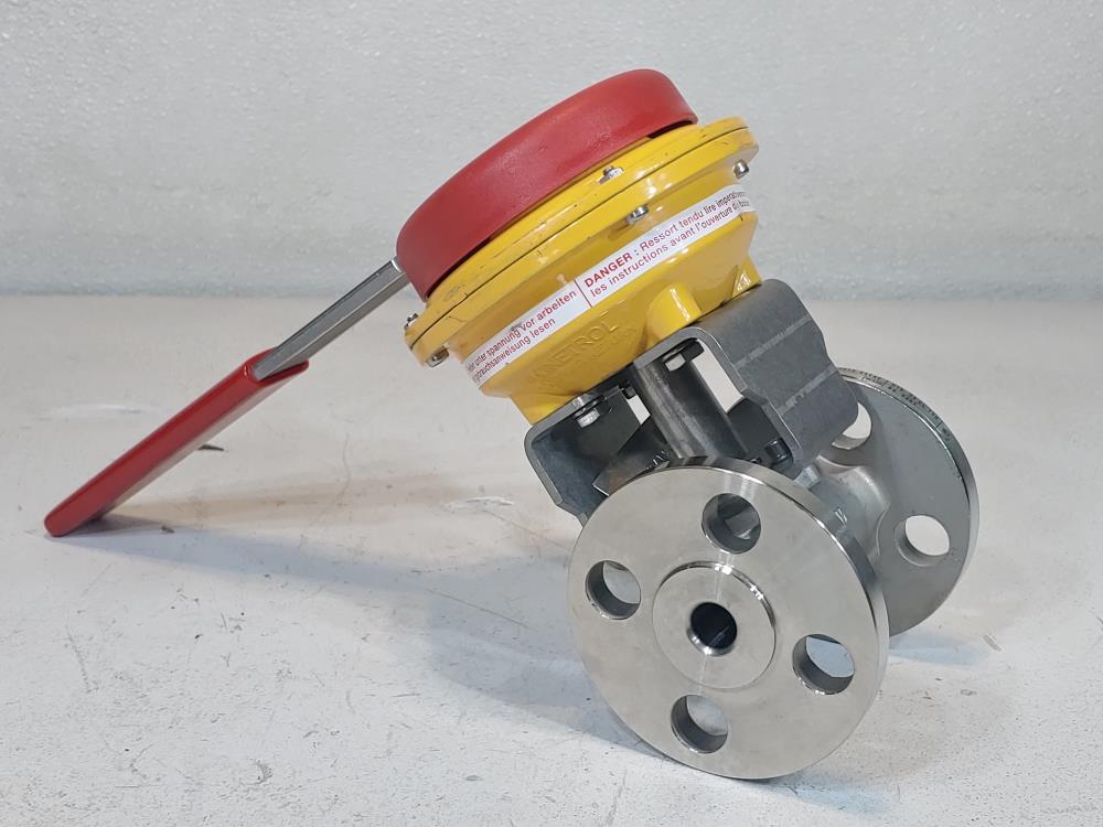 Velan 1/2" 150# Full Port CF8M Actuated Ball Valve w/Kinetrol Manual Fail-Safe