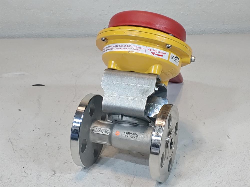 Velan 1/2" 150# Full Port CF8M Actuated Ball Valve w/Kinetrol Manual Fail-Safe