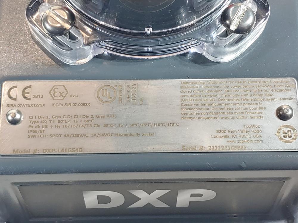 DXP-L41GS4B DXP Topworx Valvetop Valve Controller  