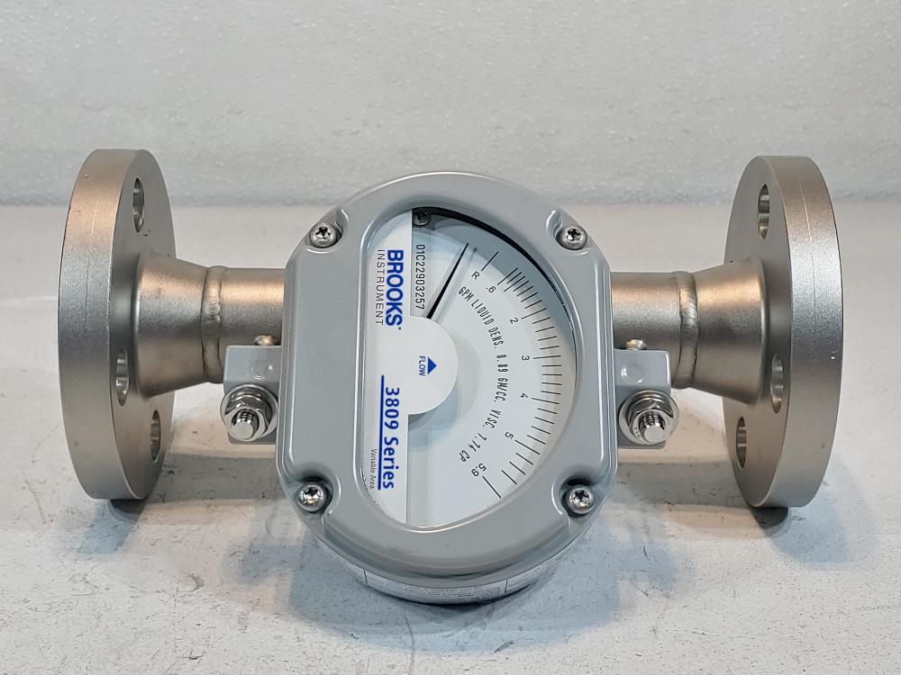 Brooks 1" 300# Flanged 3809 Armored Variable Area Flowmeter 3809GAA10BGCB1A00000