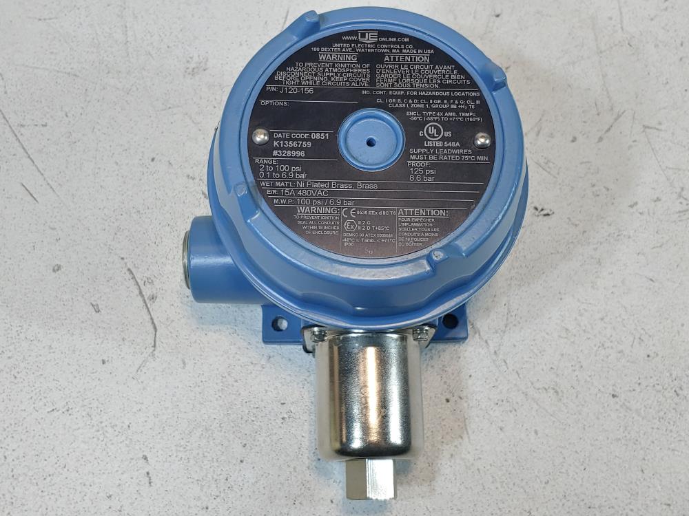 United Electric Pressure Switch J120-156