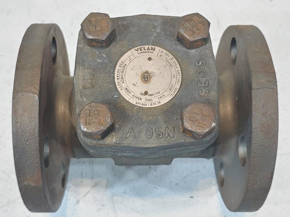 Velan 1" 150# Forge Flange Piston Check Valve F05-0034B-02TY