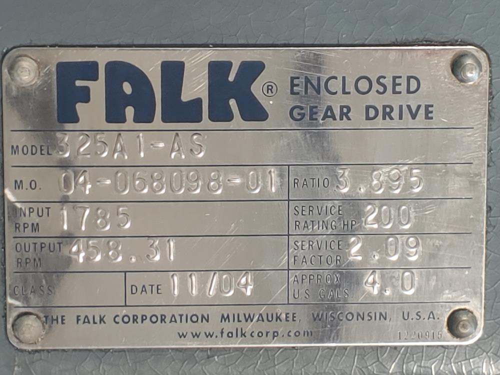 FALK 325A1-AS Parallel Shaft Gear Reducer 