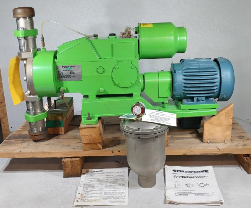 Pulsafeeder Series 7440 Diaphragm Metering Pump w/ 1HP Reliance Motor