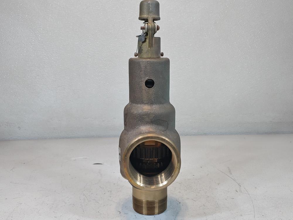 Kunkle 2" MNPT x 2-1/2" FNPT Steam Safety Relief Valve Bronze