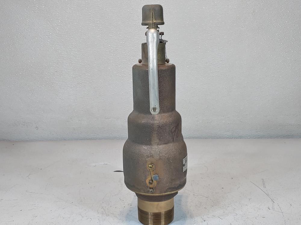 Kunkle 2" MNPT x 2-1/2" FNPT Steam Safety Relief Valve Bronze