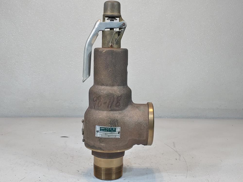 Kunkle 2" MNPT x 2-1/2" FNPT Steam Safety Relief Valve Bronze