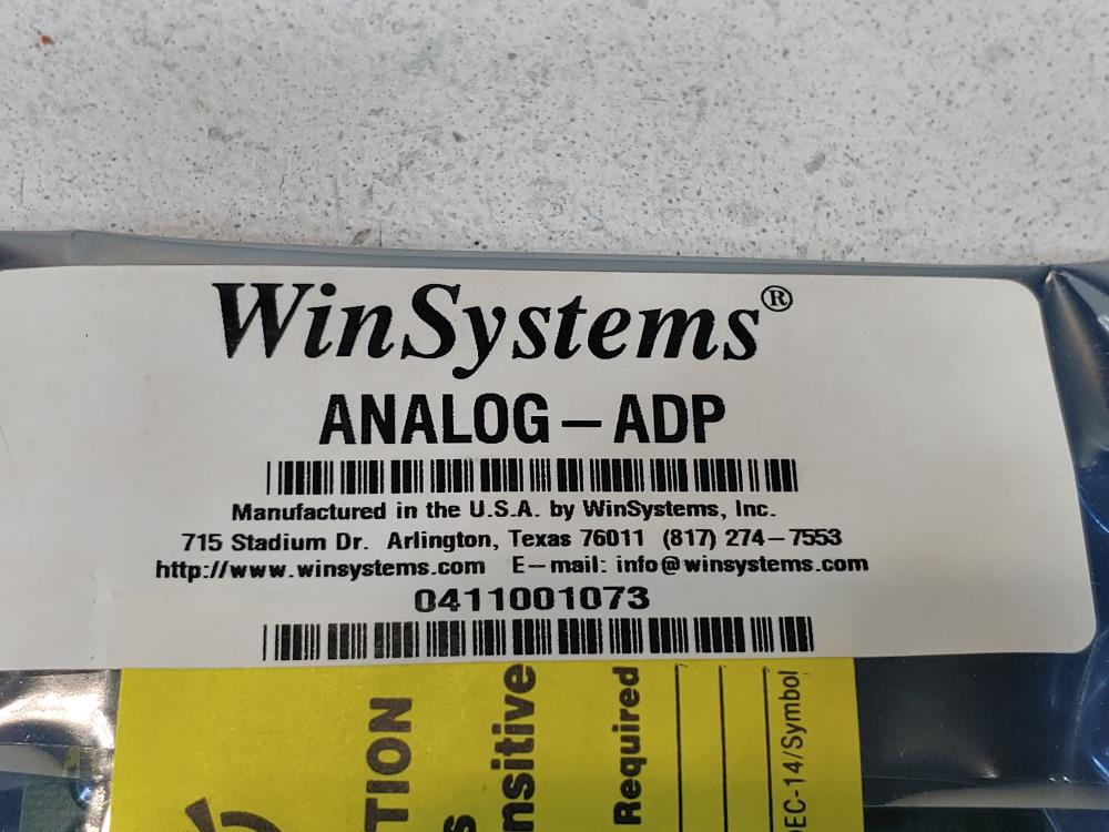 Wesco Winsystems 400-0080-000  Analog-ADP Card