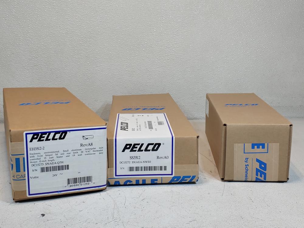 Pelco Camera Enclosure, Mount & Sun Shield EH3512-2, SS3512 & EM1450