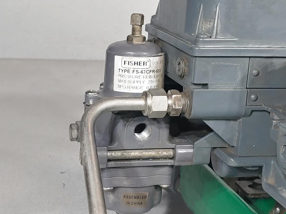 Fisher EZ 1" 300# Actuated Control Valve Type 667 w/ Fieldvue Positioner DVC6010