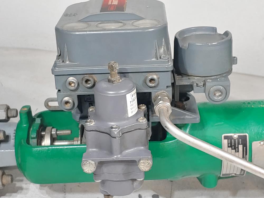 Fisher EZ 1" 300# Actuated Control Valve Type 667 w/ Fieldvue Positioner DVC6010