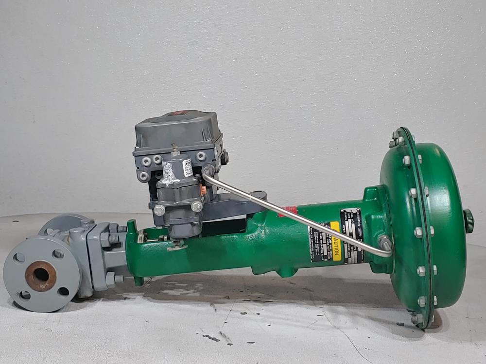Fisher 3/4" 300# Actuated Control Valve Type 667 w/ Fieldvue Positioner DVC6200