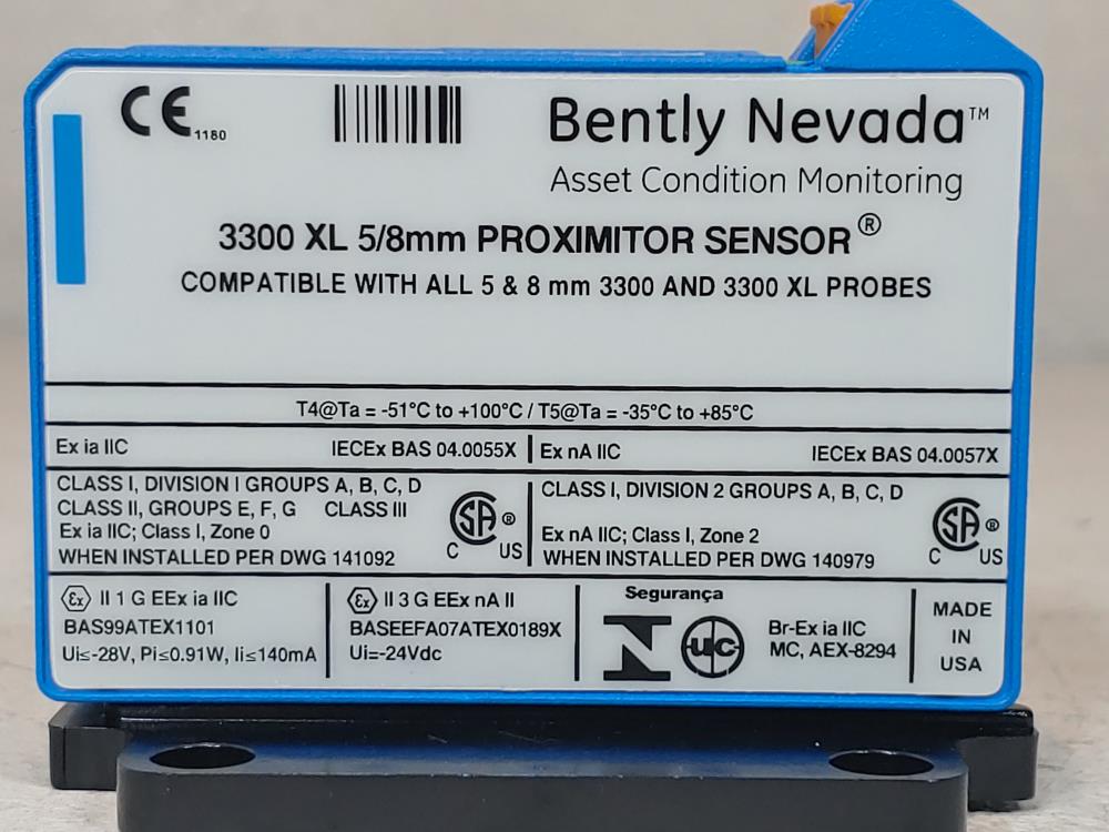 Bently Nevada 3300 XL 5/8 mm Proximitor Sensor 330180-50-05