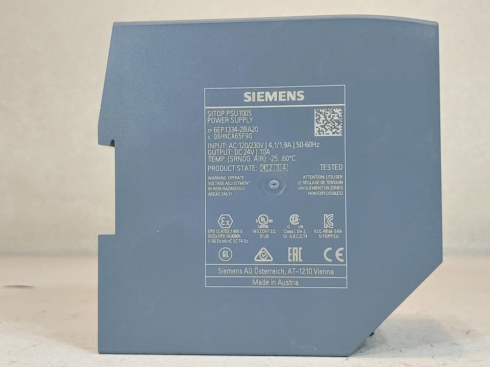 Siemens SITOP Power Supply 6EP1334-2BA20 / SITOP PSU100S