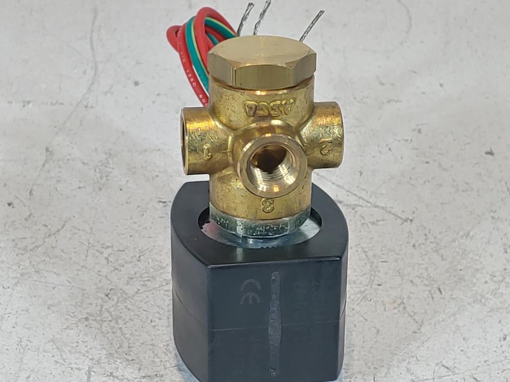 ASCO Red-Hat II 1/4" NPT 3-Way Stainless Solenoid Valve EF8003G1 / EF8320G172