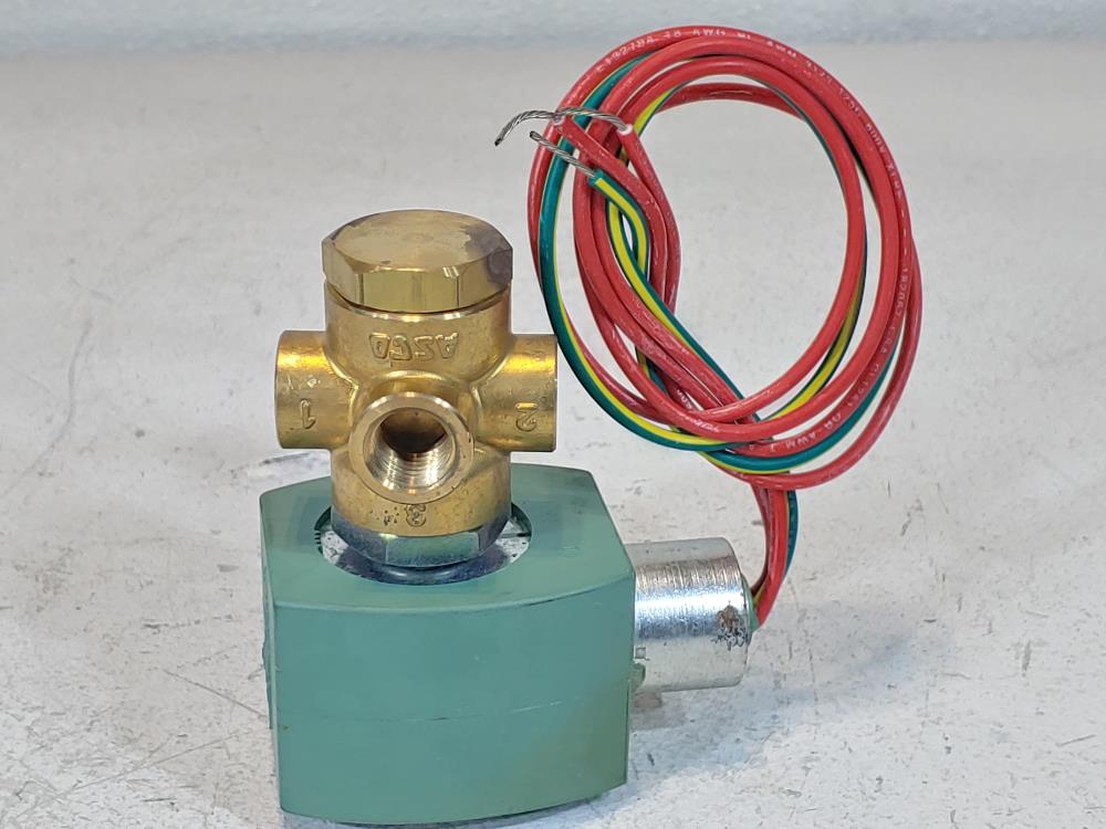 ASCO Red-Hat II 1/4" NPT 3-Way Stainless Solenoid Valve 8320G184