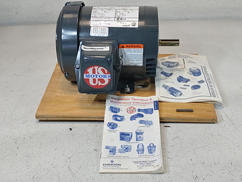 Emerson .33 HP Motor Model: F004, Cat: U13S2AC, Volts: 208-230 / 460 