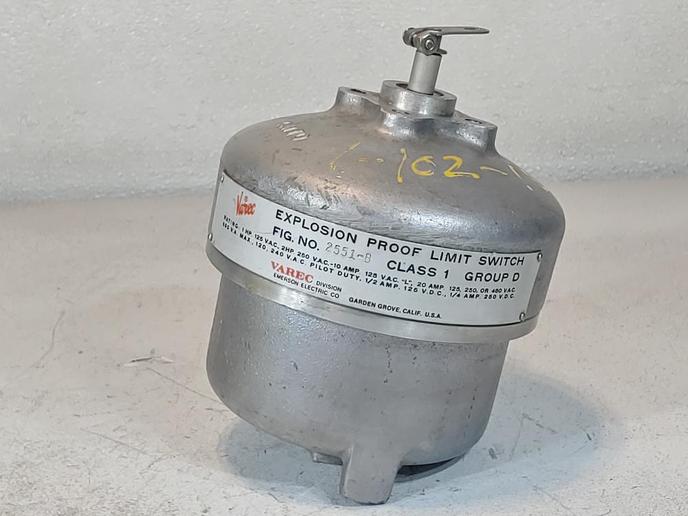 Varec 2551-B Class 1Group D  Explosion Proof Limit Switch