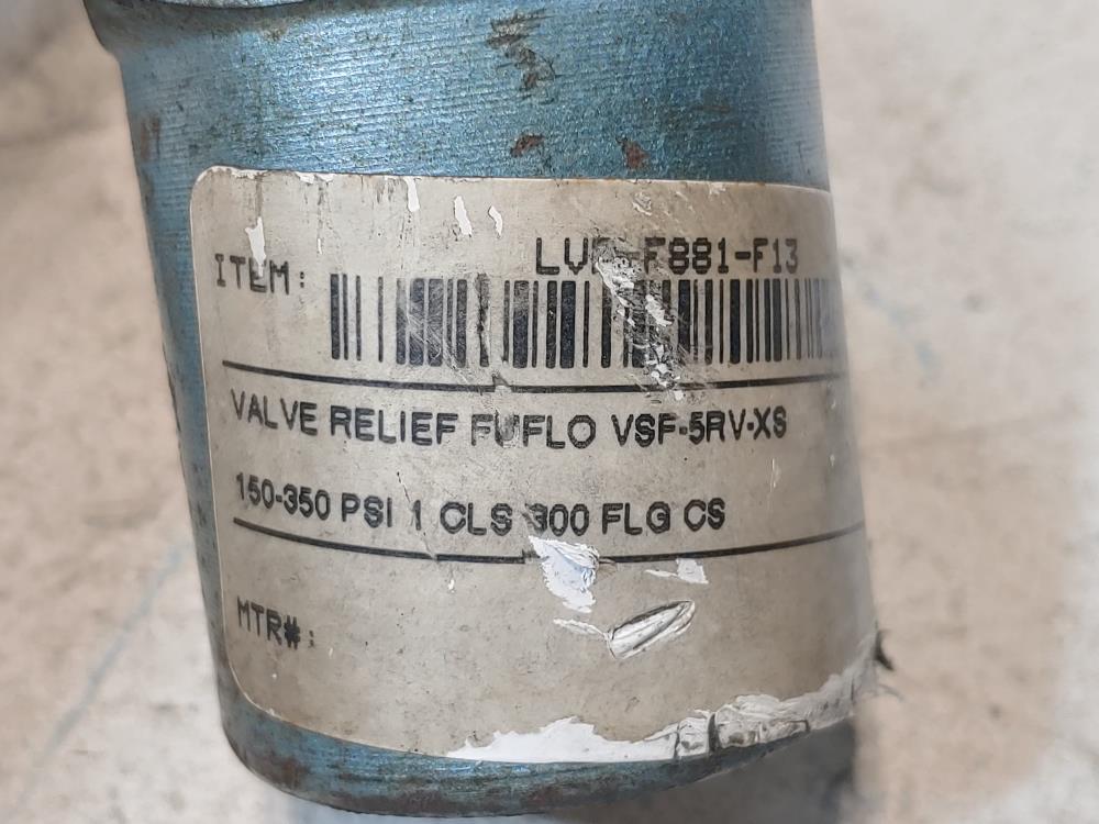 Fulflo Hydraulic Bypass Relief Valve 1" X 1" 300# VSF-5RV-XS