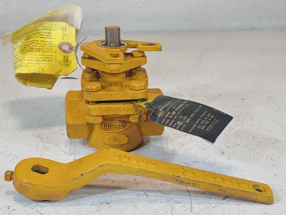 Durco Flowserve 3/4" Valve  BT46502A 