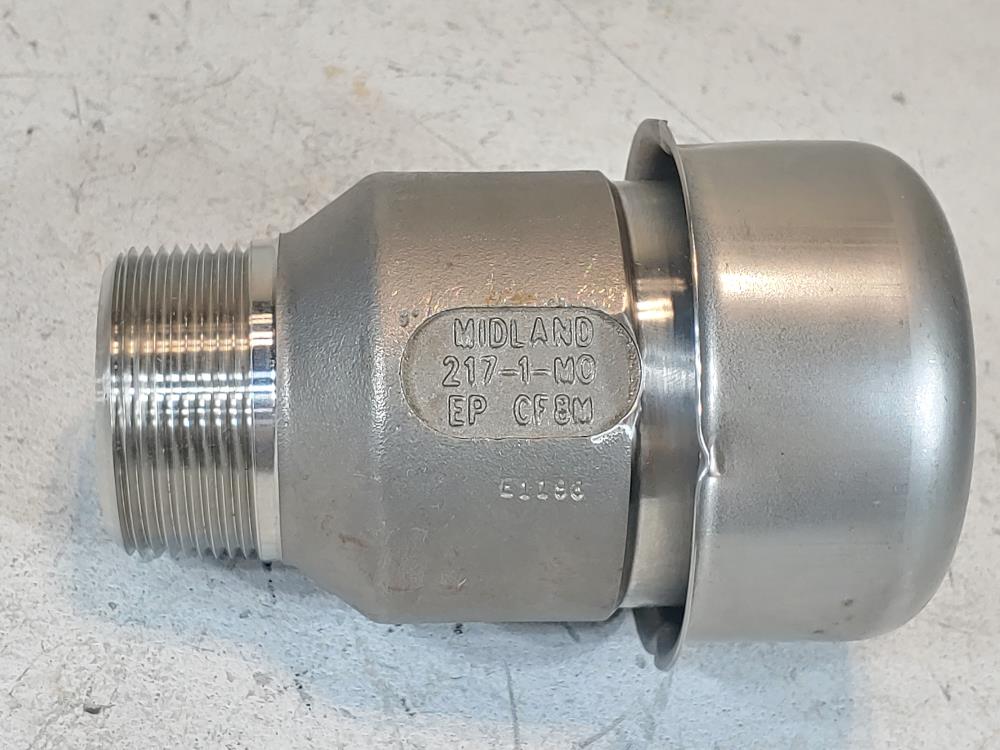 Midland 2-1/2" NPT Stainless Steel Vacuum Relief Valve A-217-W-EP