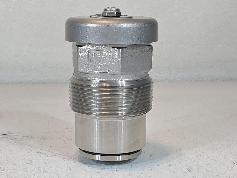 Midland 2-1/2" NPT Stainless Steel Vacuum Relief Valve A-209-W-BN