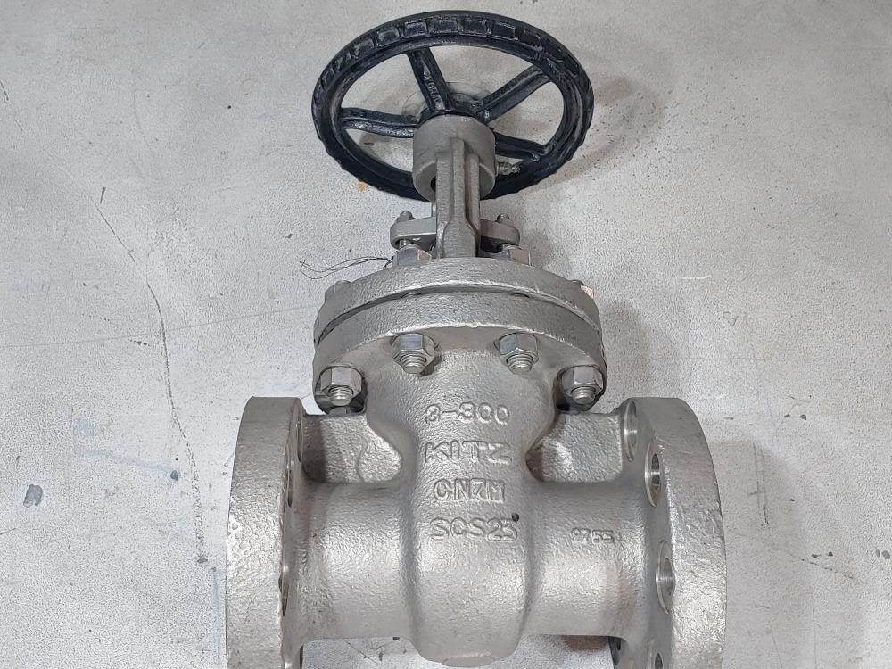 Kitz 3" 300# CN7M Gate Valve Fig: 300UMACN