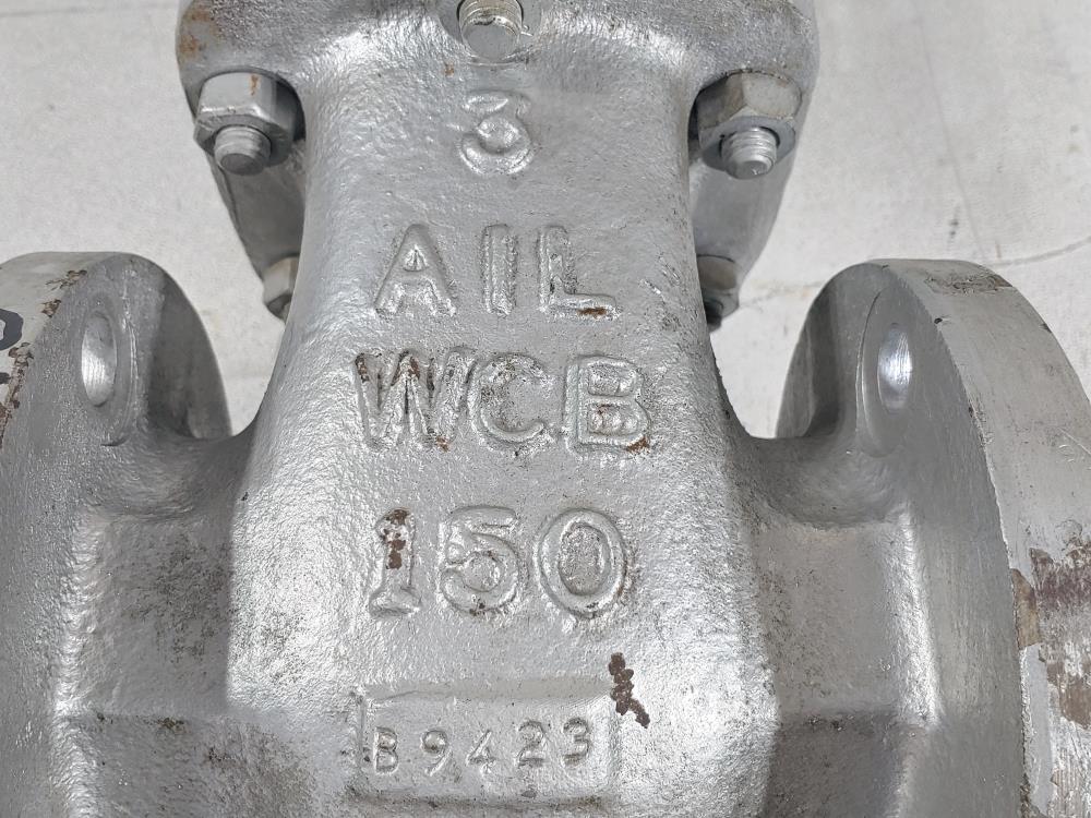 AIL 3" 150# CS RF WCB/A-20 Flanged Gate Valve