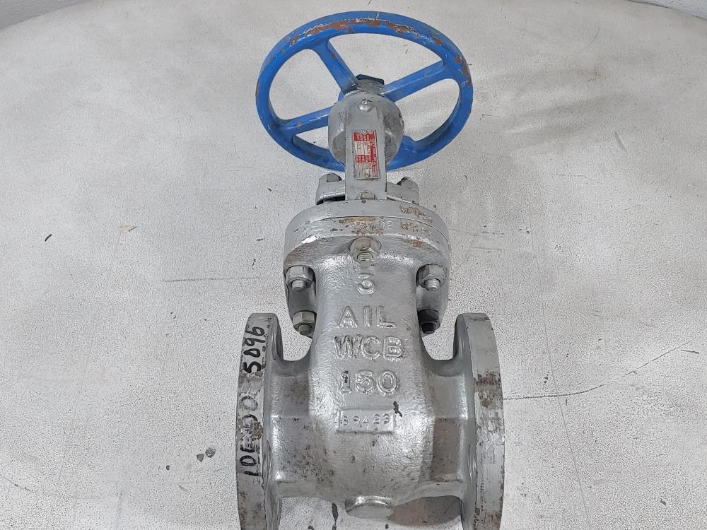 AIL 3" 150# CS RF WCB/A-20 Flanged Gate Valve