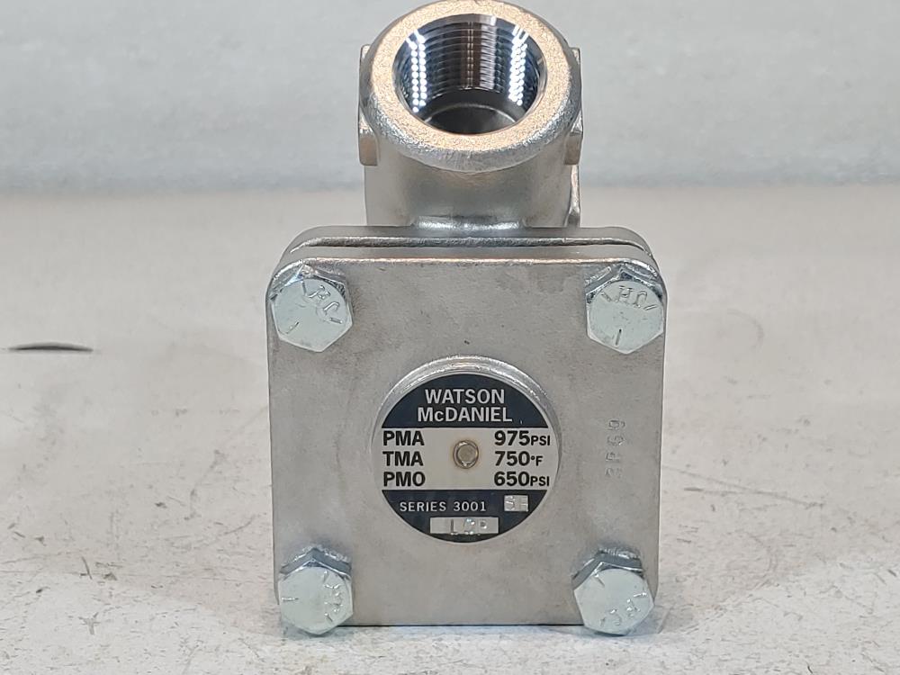 Watson McDaniel Series 3001 WT3001SB-13-N Thermostatic Steam Trap 3/4" NPT 