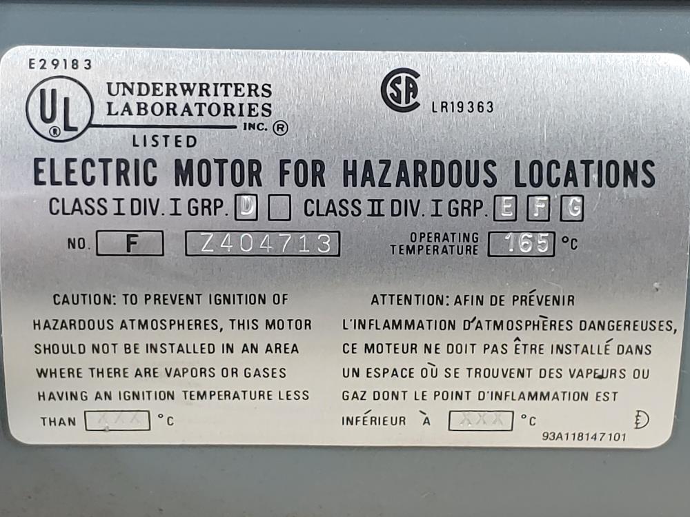 Dayton Hazardous Location 1/2HP Motor 6K039P