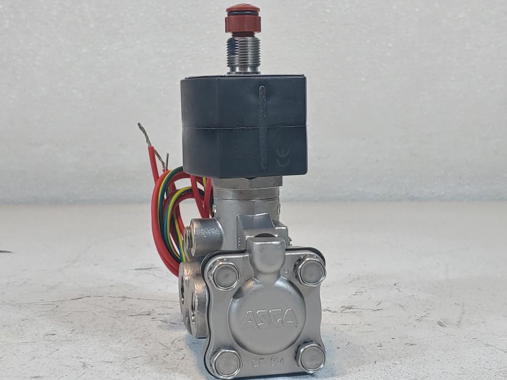 ASCO Red-Hat II 1/4" NPT 3-Way Stainless Solenoid Valve