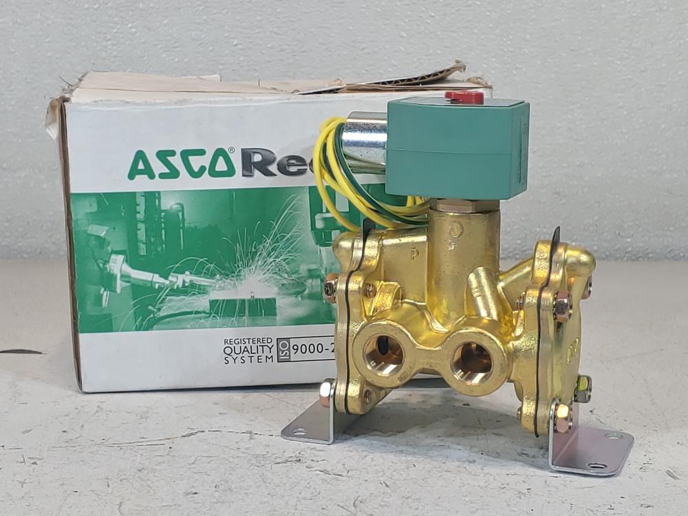 ASCO Red-Hat II 3/8" NPT 3-Way Brass Solenoid Valve HT8316G054MB  120/DC