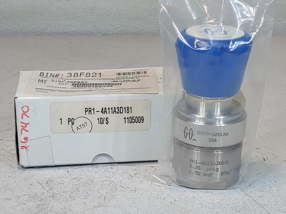 Go Pressure Regulator 0-25 PSIG PR1-4A11A3D181