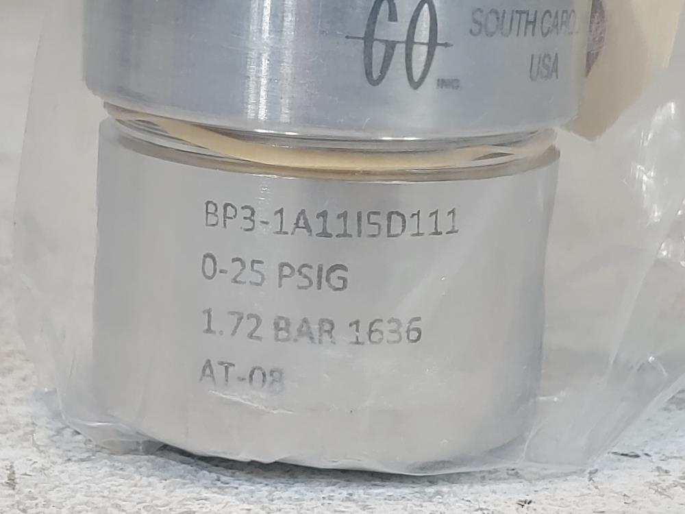 Go Pressure Regulator 025 PSIG BP31A11I5D111