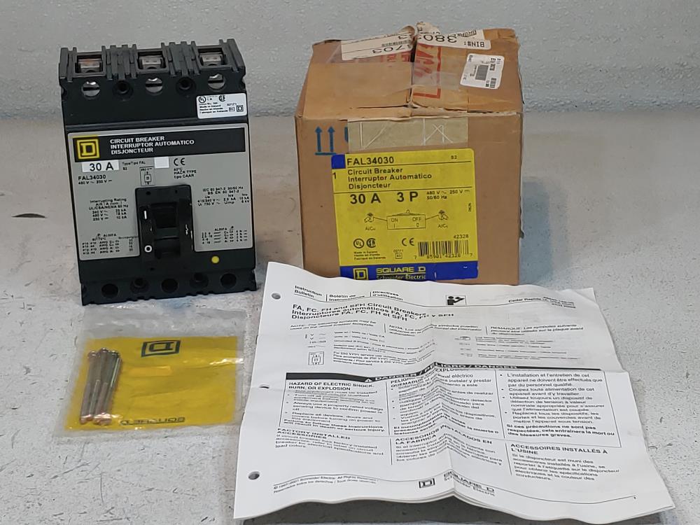 SQUARE D FAL34030 Molded Case 3P 30A Circuit Breaker