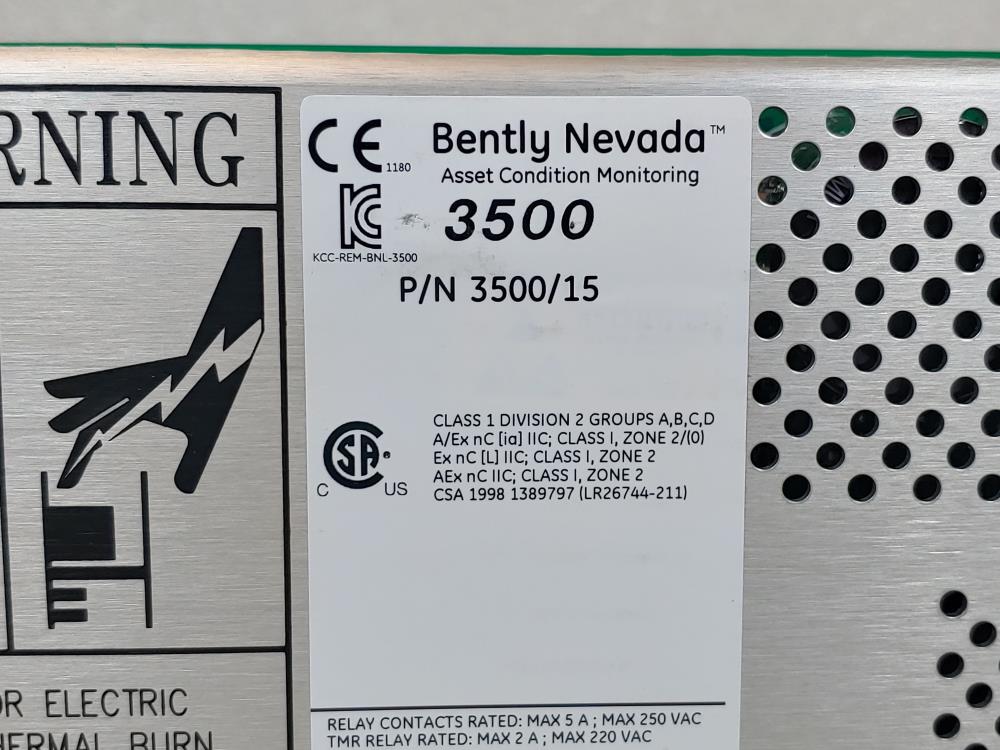 Bently Nevada 3500/15 AC Power Supply