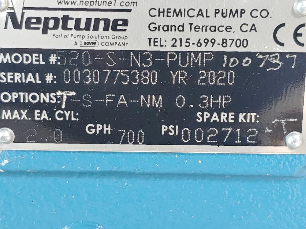 Neptune Metering Pump 520-S-N3
