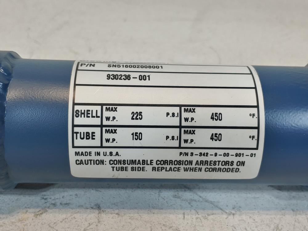 ITT Standard SSCF Stainless Steel Shell & Tube Heat Exchanger SN516002008001
